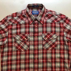 Men’s Pendleton Western Flannel Pearl Snap Shirt